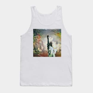 statue of liberty original color Tank Top